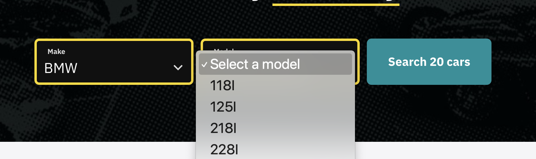 Westside Auto Dropdown Form